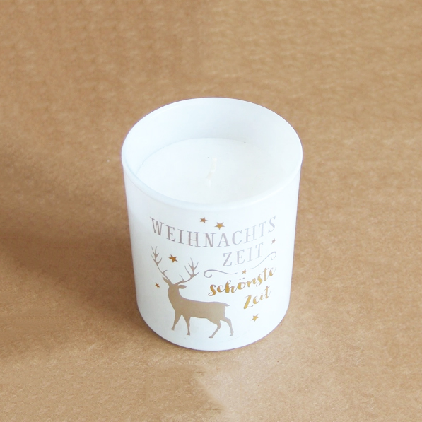 7*8cm Hand pour natural soy wax scented Christmas candles China manufacturer brand custom